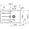 Zlewozmywak Franke Centro CNG 611-78 ociekacz odwracalny onyx